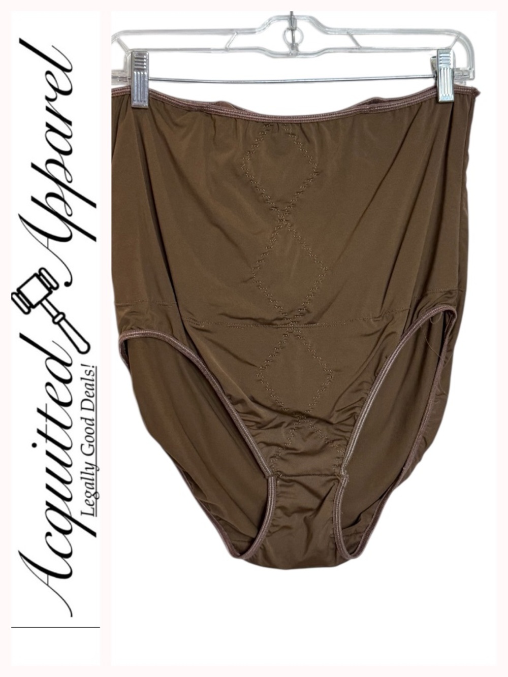 Delta Burke High-Waist Tummy Control Shaping Panties 3X Brown
